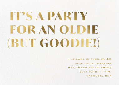 Goodie - Birthday Invitation by Cheree Berry Paper & Design