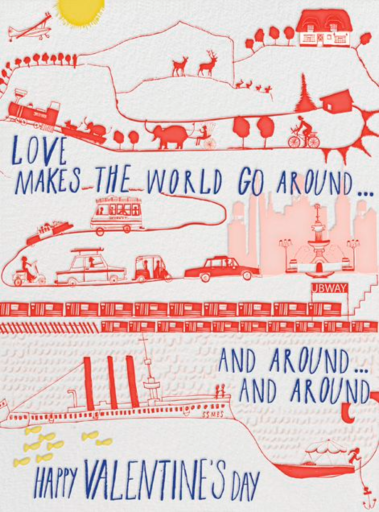 The World Spins - Greeting Card by Mr. Boddington's Studio