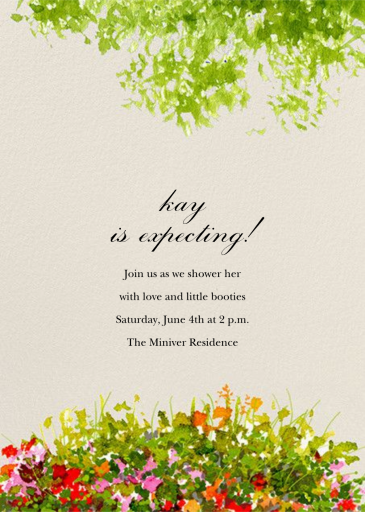 Wildflower Clearing - Baby Shower Invitation by Felix Doolittle