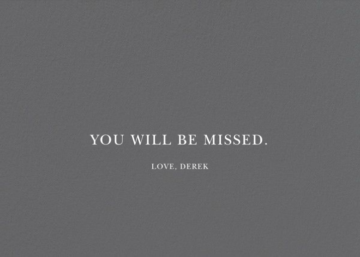 A Gossip's Goodbye by Derek Blasberg - Back