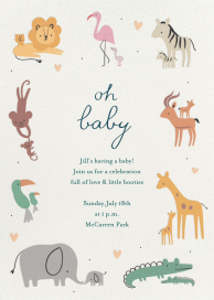 Safari Sprouts - Baby Shower Invitation by Little Cube