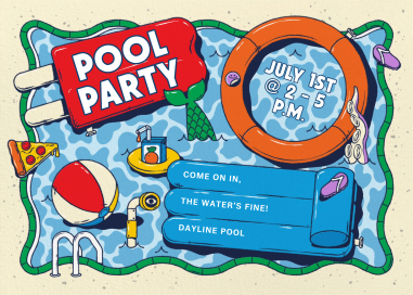 The Ultimate Pool Floats - Pool Party Invitation by Paperless Post
