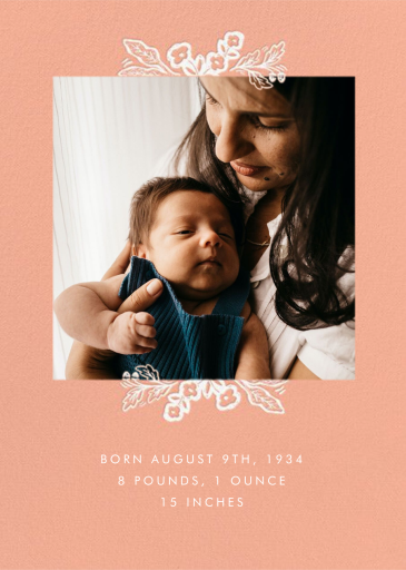 Fable Welcome - Birth Announcement by Rifle Paper Co. - Back