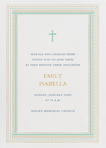Our Baby's Big Day - Baptism & Christening Invitation by Mr. Boddington's Studio