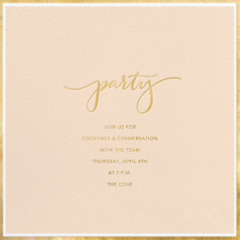 Fine Band Party - Dining & Drinks Invitation by Sugar Paper