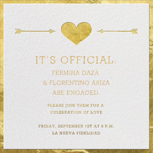 Cupid's Target - Engagement Party Invitation by Jonathan Adler