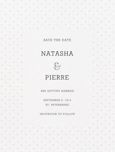 Grand Jatte (Save The Date) by Crane & Co.