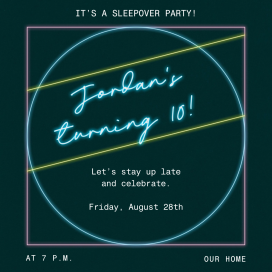 Neon Frames by Paperless Post