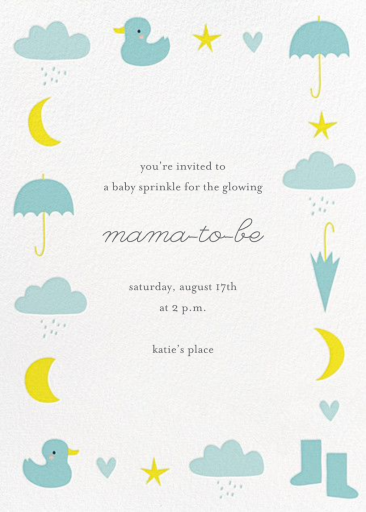 Little Duck's Big Splash - Baby Sprinkle Invitation by Little Cube