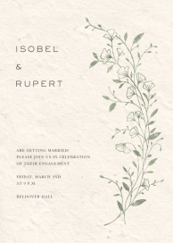 Botanical Pressed Wildflower - Engagement Party Invitation by Paperless Post