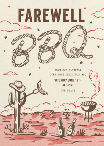 Desert BBQ by Paperless Post