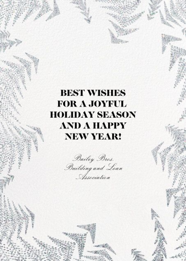 Crystal Pines - Christmas Card by Paperless Post - Back