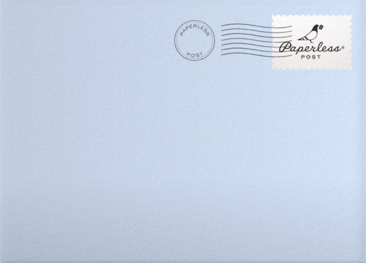 Midnight Snowflakes - Paperless Post Envelope
