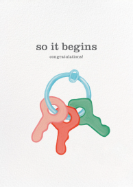 Baby Keys - Greeting Card by 2021 Co.