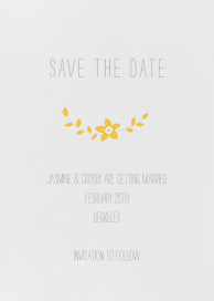 Vintage Flower Save the Date by Linda and Harriett