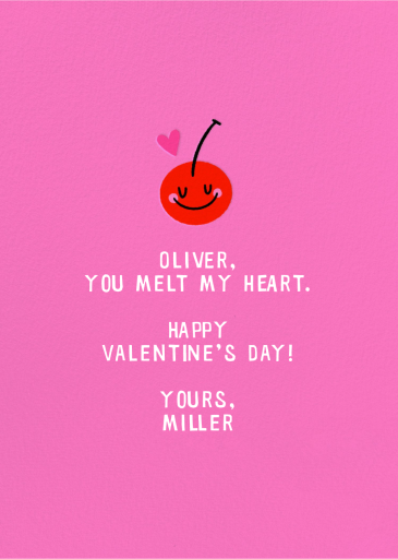 Melt My Heart - Valentine's Day Card by Hello!Lucky - Back