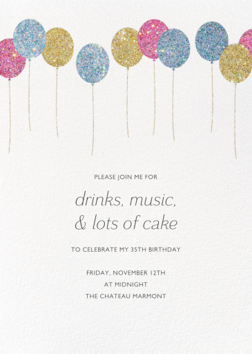 Balloons (New) - Birthday Invitation by Paperless Post