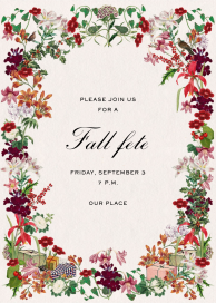 Bows and Boughs - Fall Party Invitation by Stephanie Fishwick