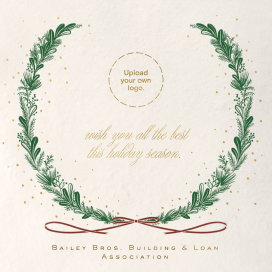 Snowy Sprigs - Business Holiday Card by Paperless Post