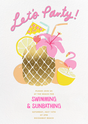 Tiki Time - Summer Party Invitation by Hello!Lucky