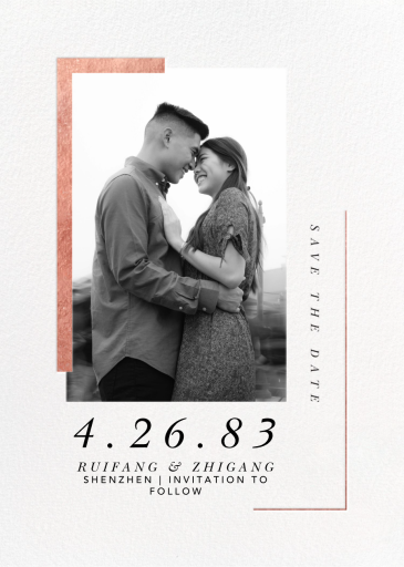 Ando (Photo Save the Date) by Paperless Post