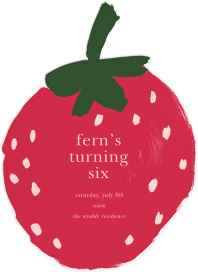 Painted Strawberry - Birthday Invitation by kate spade new york