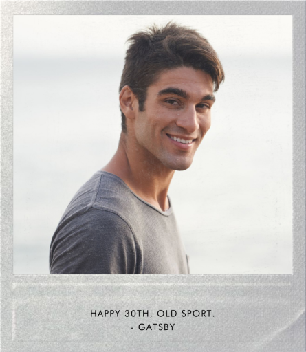 Snapshot Metallic (Single Sided) - Square - Birthday Card by Paperless Post