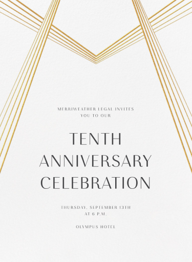 Thea - Business Anniversary Invitation by Paperless Post