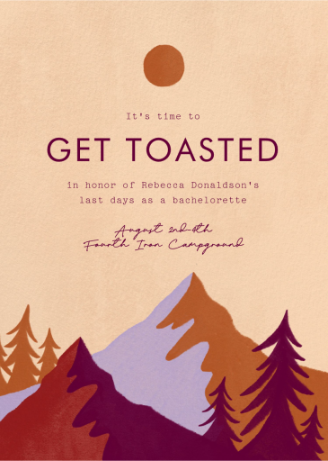 Mountain High - Bachelorette Party Invitation by Paperless Post