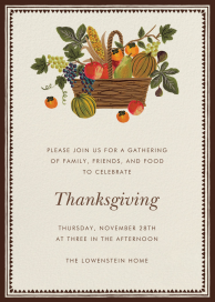 Harvest Basket - Invitation by Rifle Paper Co.