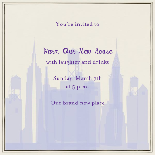 I Love New York - Housewarming Invitation by Mr. Boddington's Studio