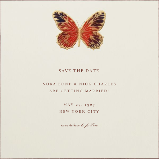 Hand Painted Butterfly by Bernard Maisner