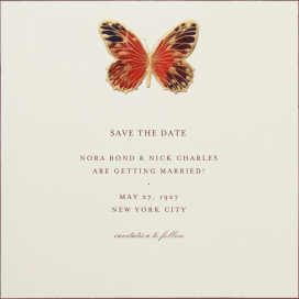 Hand Painted Butterfly by Bernard Maisner