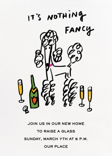 Posh Poodle - Housewarming Invitation by Rob Wilson