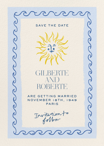 Atmospheric Motifs - Save the Date by Pulp Templates Co.