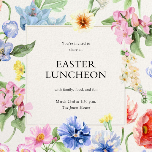 Where Love Blooms - Easter Invitation by Liberty