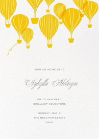 Hot Air Balloon Cluster by Paperless Post