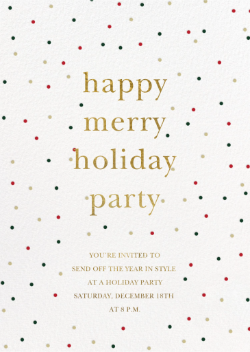 Holiday Sprinkles by Sugar Paper