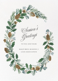 Farmhouse Garland - Business Holiday Card by Paperless Post