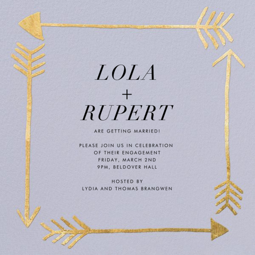 Love Struck - Engagement Party Invitation by Kelly Wearstler