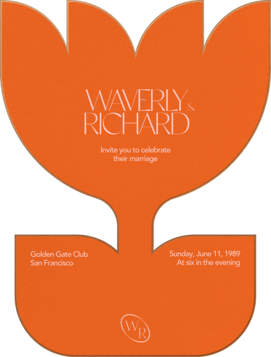 Tulip Cutout - Wedding Invitation by Both