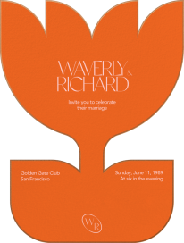 Tulip Cutout - Wedding Invitation by Both