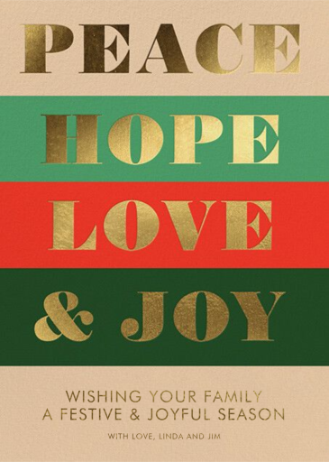Peace and Joy - Holiday Party Invitation by Rifle Paper Co.