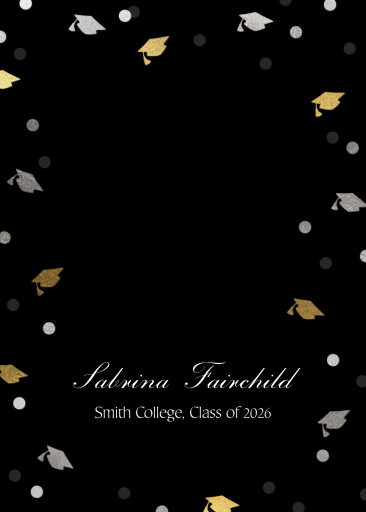 Foil Caps - Graduation Announcement by Paperless Post