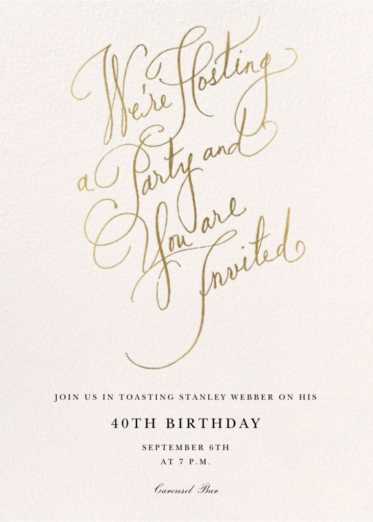 Scripted Invitation