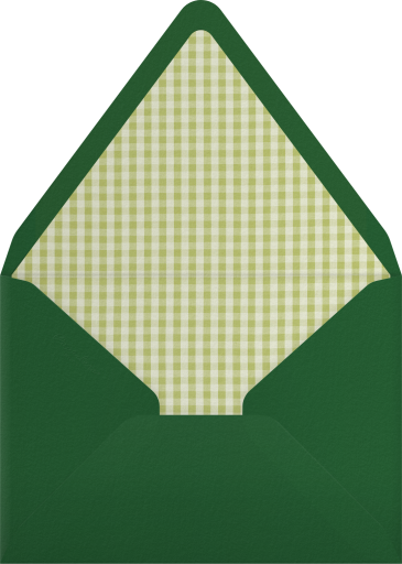Plaid Gift Holiday Invitation Envelope