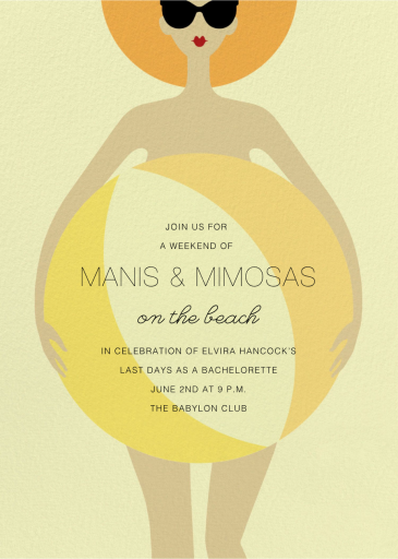 Clothing Optional - Bachelorette Party Invitation by Paperless Post