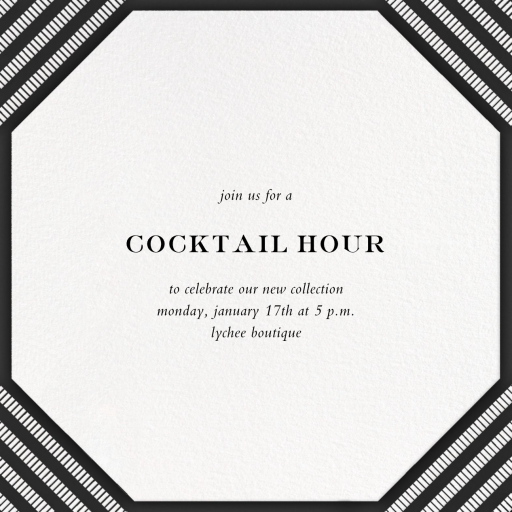 Claridge - Cocktail Party Invitation by Paperless Post
