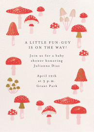 Mushroom Tops - Baby Shower Invitation by Meri Meri