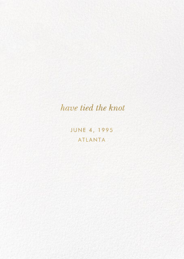 Just Married Getaway Thank You - Elopement Announcement by Rifle Paper Co. - Back